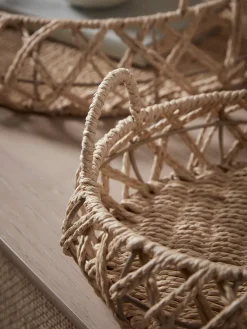 Cox & Cox Kitchen Accessories & Tableware<Two Woven Trays