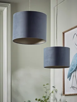 Cox & Cox Shades<Velvet Shade Nordic Blue
