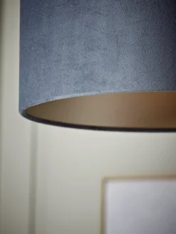 Cox & Cox Shades<Velvet Shade Nordic Blue