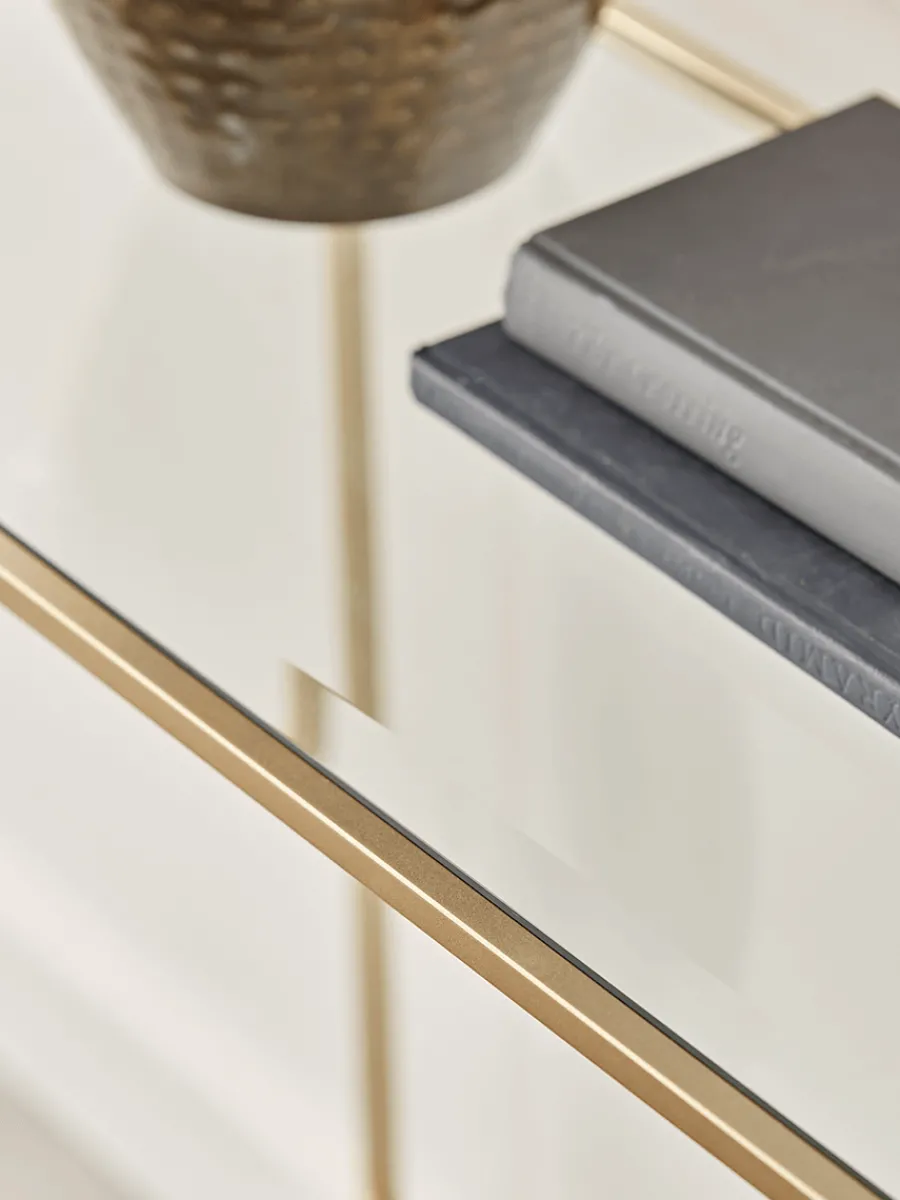 Cox & Cox Console Tables<Villette Console Table - Soft Gold