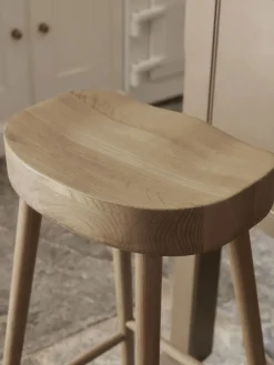 Cox & Cox Stools<Weathered Oak Counter Stool - Natural