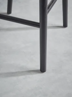 Cox & Cox Stools<Weathered Oak Counter Stool - Black