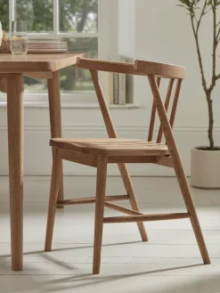 Cox & Cox Dining Chairs<Weathered Oak Dining Chair