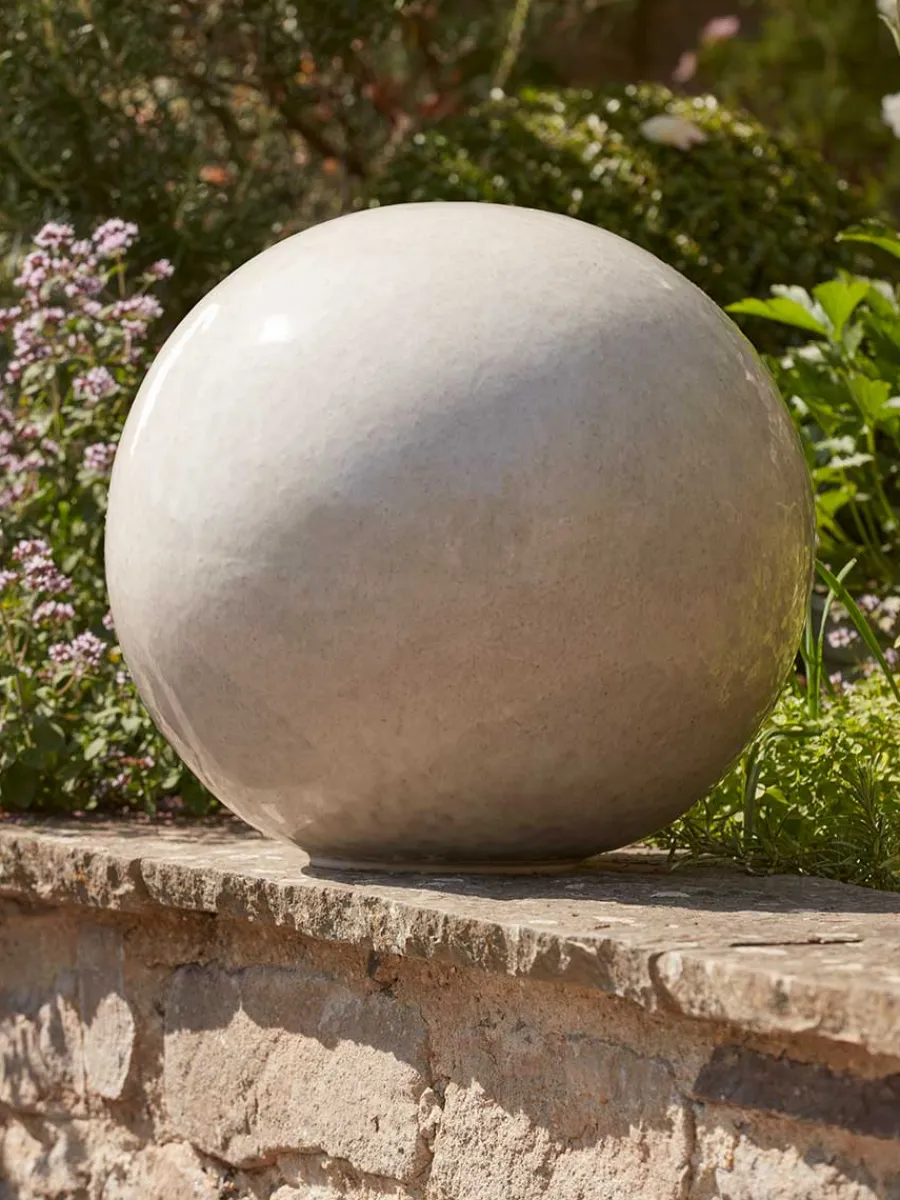 Cox & Cox Decorative Outdoors<White Glazed Orb