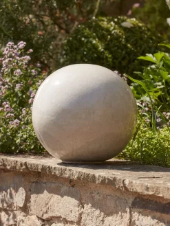 Cox & Cox Decorative Outdoors<White Glazed Orb
