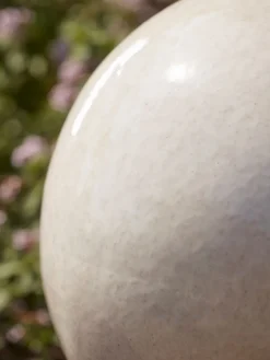 Cox & Cox Decorative Outdoors<White Glazed Orb