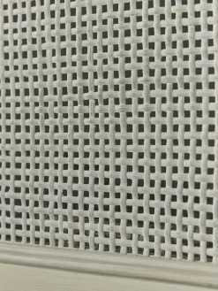 Cox & Cox Cabinets<White Rattan Display Cabinet