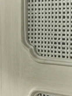 Cox & Cox Cabinets<White Rattan Display Cabinet