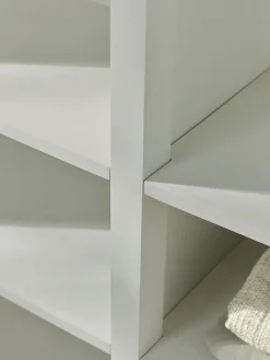 Cox & Cox Cabinets<White Rattan Display Cabinet