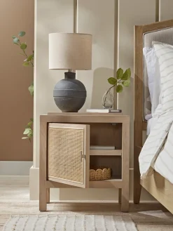 Cox & Cox Bedside Tables|Bedside Tables<Wicker Bedside Table
