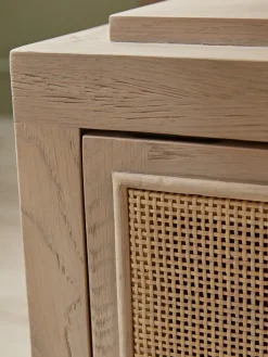 Cox & Cox Bedside Tables|Bedside Tables<Wicker Bedside Table