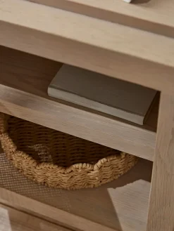 Cox & Cox Bedside Tables|Bedside Tables<Wicker Bedside Table
