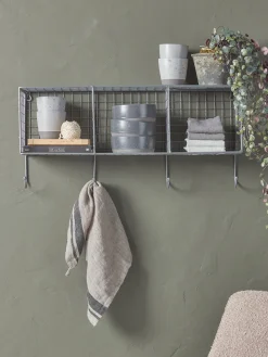 Cox & Cox Shelves<Wirework Shelf & Hooks