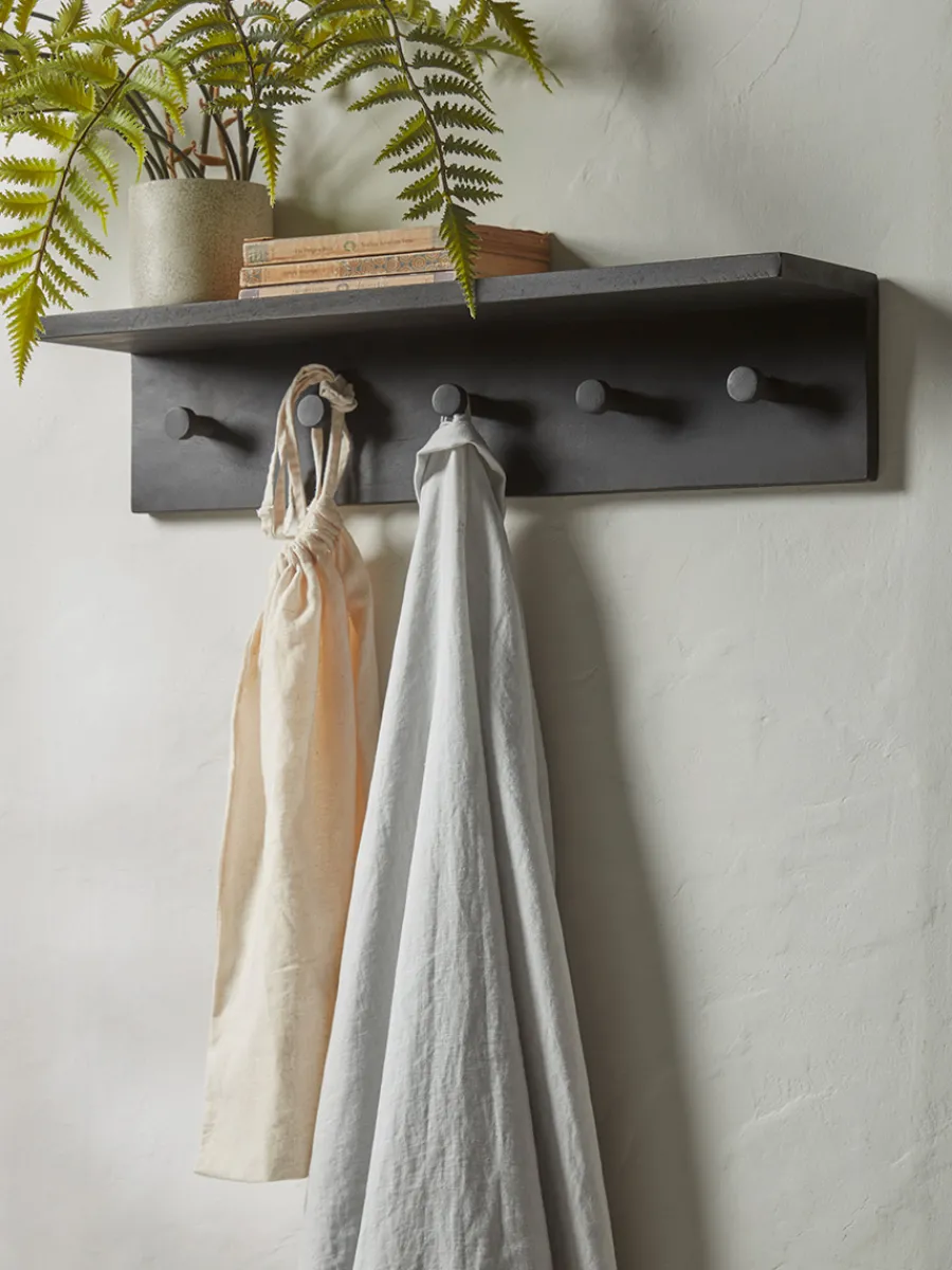 Cox & Cox Coat & Umbrella Stands<Wooden Coat Rack - Black