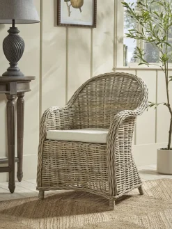 Cox & Cox Occasional Chairs<Woven Rattan Occasional Chair
