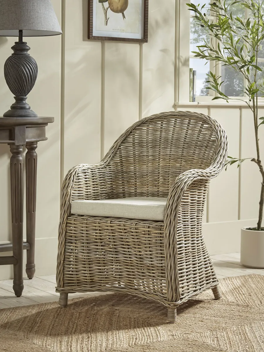 Cox & Cox Occasional Chairs<Woven Rattan Occasional Chair