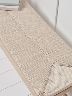 Cox & Cox Benches<Woven Rope Oak Bench
