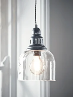 Cox & Cox Pendants<Zinc & Glass Pendant