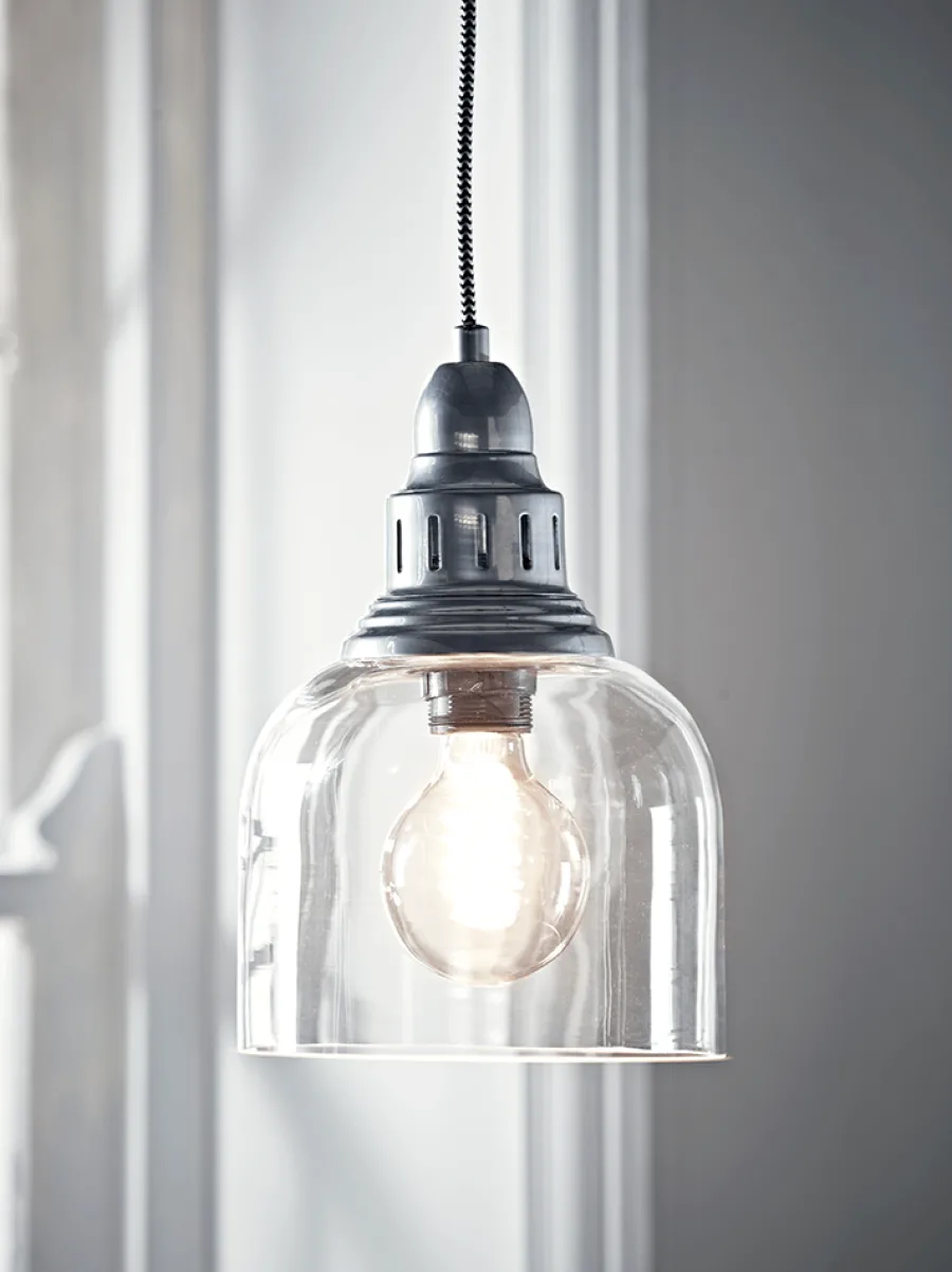 Cox & Cox Pendants<Zinc & Glass Pendant